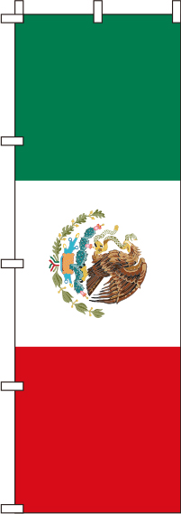 メキシコ 国旗 のぼり 074JN0018IN